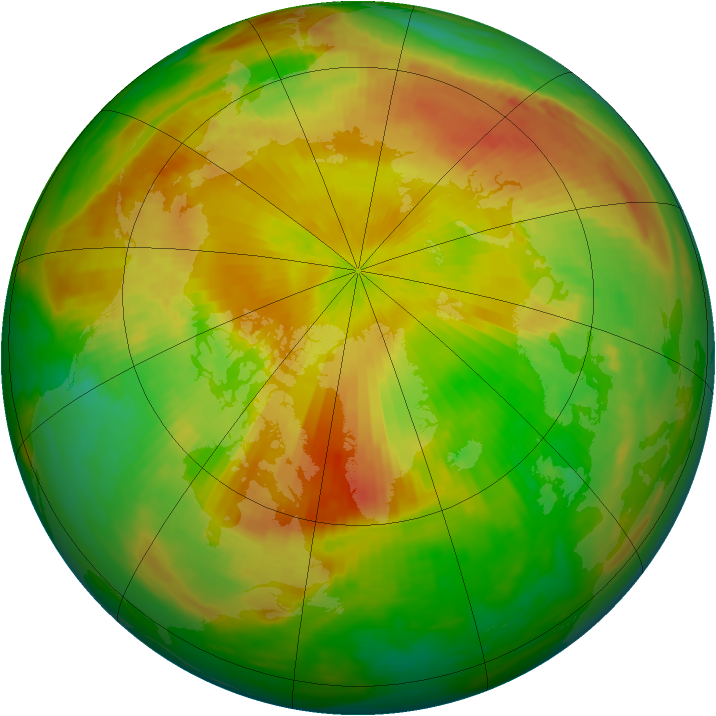 Arctic ozone map for 04 May 1992